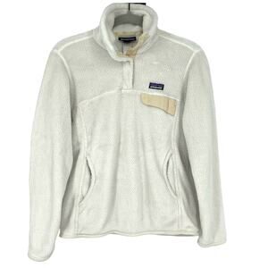 Patagonia Re Tool Snap-T Fleece Pullover White Women's XS